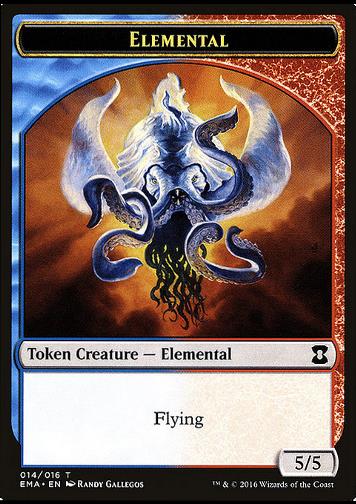 Elemental Token  (Blue and Red 5/5)